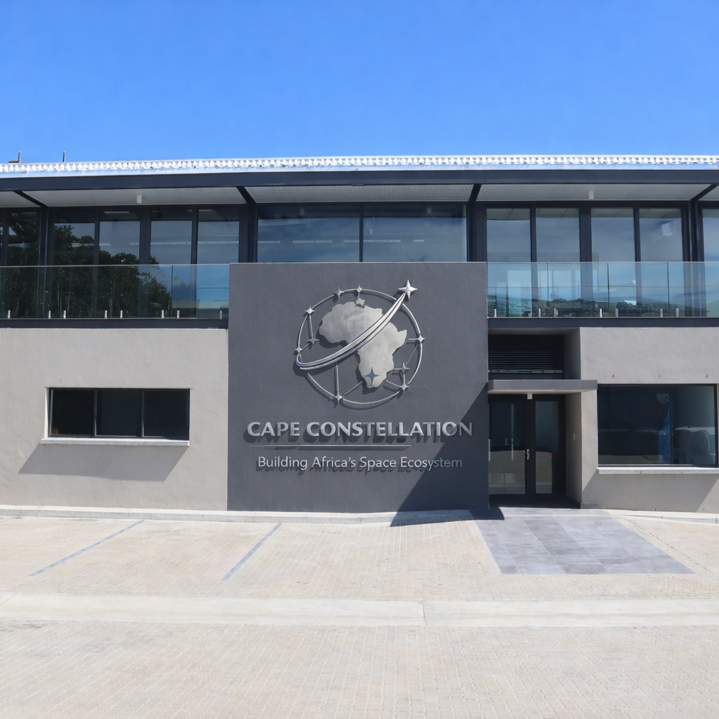 Cape Constellation facility exterior in Somerset West - Africa's premier space-tech incubator building